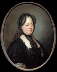 Portret Marii Teresy z Austrii (1717-1780), cesarzowej królowej Węgier i Bohemy Obraz Josepha Ducreux (1735-1802) XVIII-wieczne słońce. 0,8x0,65 m - Portret Marii Teresy Austrii (1717-1780), cesarzowej królowej Węgier i Czech. Obraz