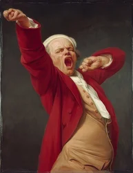 Autoportret, ziewanie. 1783