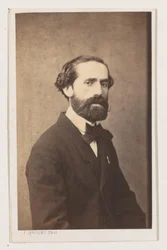 Portret van de Schilder Joseph Bellemans, półpostać Szkoła antwerpska. Portrety, biografie wizytówki. Kolekcja Dupont (tytuł serii)