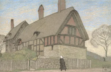 Domek Anne Hathaway, 1918 (pastel na papierze)