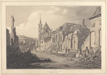 Vista do Convento das Clarisses em Valenciennes após o Seigepolish