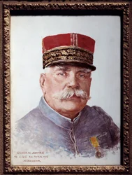 Portret generała Joffre (1852-1931), marszałka Francji Obraz Josepha Felixa Bouchora (1853-1937). 1915. wym. 0,33x0,24m. Paryż, Muzeum Carnavalet