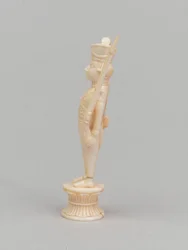 Biały pionek, figura szachowa, Indie, 1820 ok
