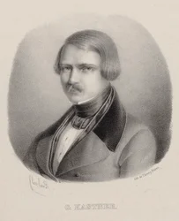 Portret kompozytora Jean-Georgesa Kastnera 1810-1867.