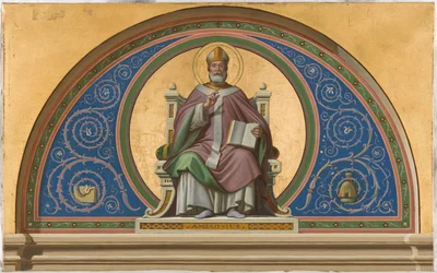 Szkic kościoła Saint-Ambroise: Saint-Ambroise, ok. 1866 (olej na płótnie)