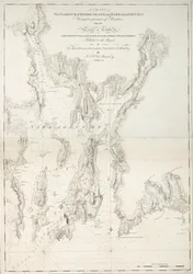 Mapa portu Rhode Island i zatoki Narraganset