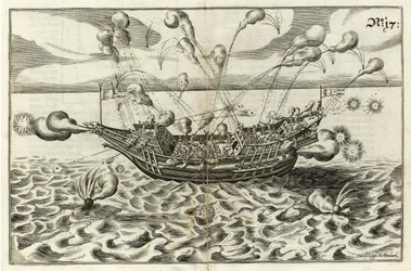 Ilustracja z Naval Architecture von J. Furttenbach