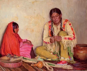 Feathering Arrows (olej na płótnie)