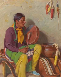 The Chant (olej na płótnie)