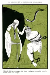 Mitologia nordycka: Pieśni Eddy, islandzkie legendy (chromolitografia)