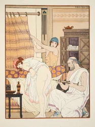 Lewatywa, ilustracja z „Dzieł Hipokratesa”, 1934