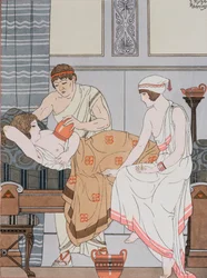 Cupping, ilustracja z "Dzieł wszystkich Hipokratesa", 1932 r.