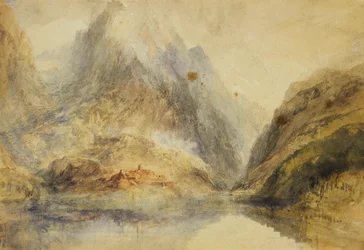 Szwajcarski krajobraz alpejski, c.1843