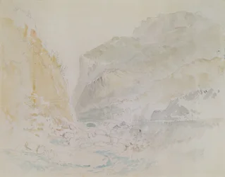 Blue Stream, St. Gothard (akwarela na papierze)