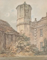 Brooke House, Hackney, Londyn. Prywatny azyl doktora Monro, ok. 1794 (ołówek i akwarela na papierze)