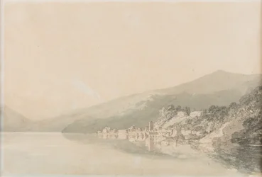 Klasztor w Villa Giulia, jezioro Como, data nieznana (akwarela na papierze)