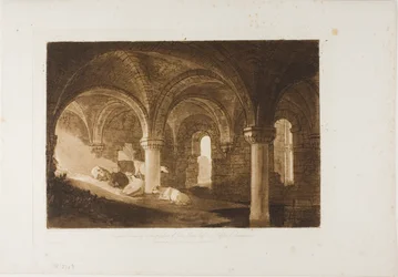 Krypta opactwa Kirkstall, tablica 39 z Liber Studiorum