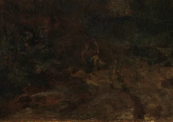 Szczegóły Gór Ben Lomond, Szkocja: Podróżnik - Vide Wojna Osjana o Caros, ok. 1930 r. 1799-1800 (olej na płótnie)