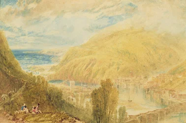 East and West Looe, Kornwalia, ok. 1816 (akwarela na papierze)
