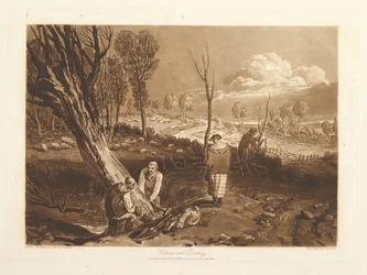 Hedging and Ditching Liber Studiorum, część X, tablica 47, 23 maja 1812 r.