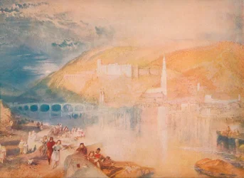 Heidelberg-Zachód słońca, ok. 1840, 1918 r.