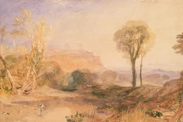 Zamek Powis, Montgomeryshire, ok. 1835 (akwarela na papierze)