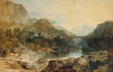 Most Rosthwaite, Borrowdale, ok. 1802