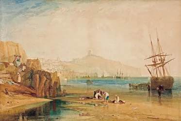 Scarborough, rano, chłopcy łapiący kraby, ok. godz. 1810