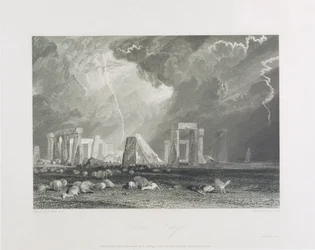 Stonehenge, 1829 (akwaforta i grawerowanie)