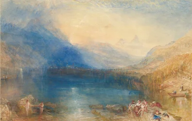 Jezioro Zug, 1843 (wc nad grafitem)