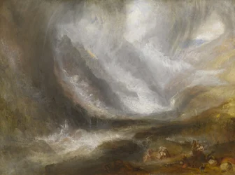 Dolina Aosty: śnieżyca, lawina i burza, 1836-37