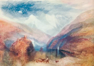 Widok na jezioro Brienz, XIX wiek, 1910