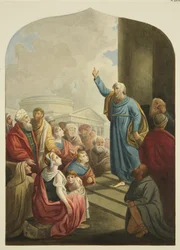 Ołtarz w kościele św. Pawła (ołówek i akwarela na papierze)