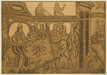 Panel ze starej dębowej skrzyni w Azylu Sierot, Hook