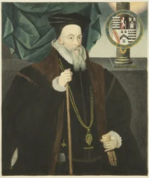 Portret w Domu Rady Lorda Burleigh (akwarela na papierze)