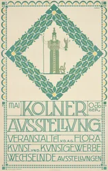 Plakat na Festiwal Sztuki w Kolonii 1905, 1905