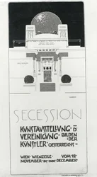 Plakat reklamujący Secesyjną Wystawę Artystów Austriackich, 1898 (kolorowa lito)