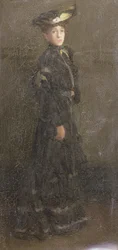 Paryska Dama (olej na płótnie)