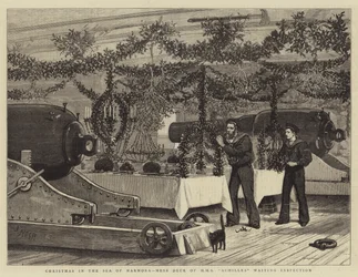 Boże Narodzenie na Morzu Marmora, mesa na pokładzie HMS Achilles czeka na inspekcję