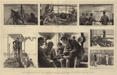 Rebelia w Sudanie, brytyjscy oficerowie w drodze do El Teb