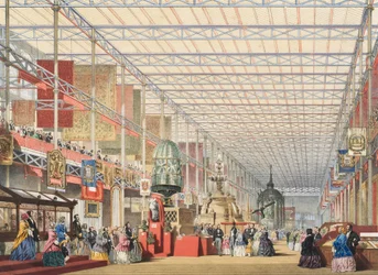 Widok Wielkiej Wystawy 1851: Nawa Brytyjska, 1854