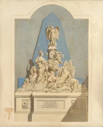 Projekt Memoriału Trzech Kapitanów, ca. 1784.