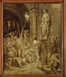 Clovis, król Franków (obraz na płótnie)