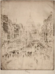 Fleet Street, aż do St. Pauls, 1896.