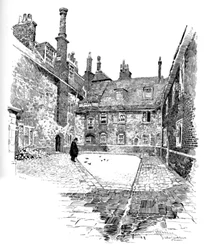 Stary Charterhouse: W Washhouse Court, 1886