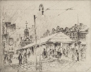 Rynek Drugiej Ulicy, Filadelfia, 1920.