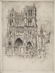 Fasada zachodnia, Amiens