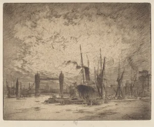 Tower Bridge, wieczór