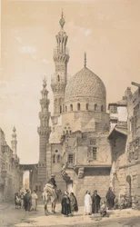 Meczet, Kair, 1843.