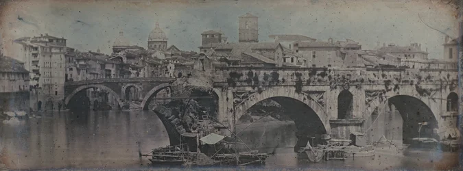 Ponte Rotto Pontus Aemilius, Rzym, 1842.